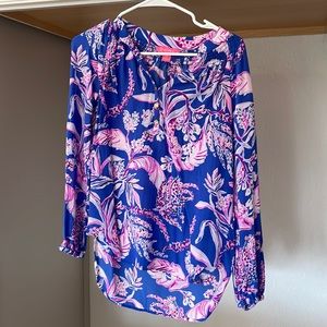 Silk top, Lilly Pulizter.